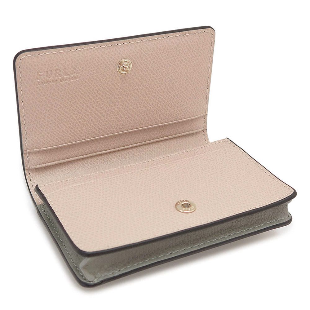 FURLA フルラ カードケース 名刺入れ バイカラー FURLA ピンクベージュ