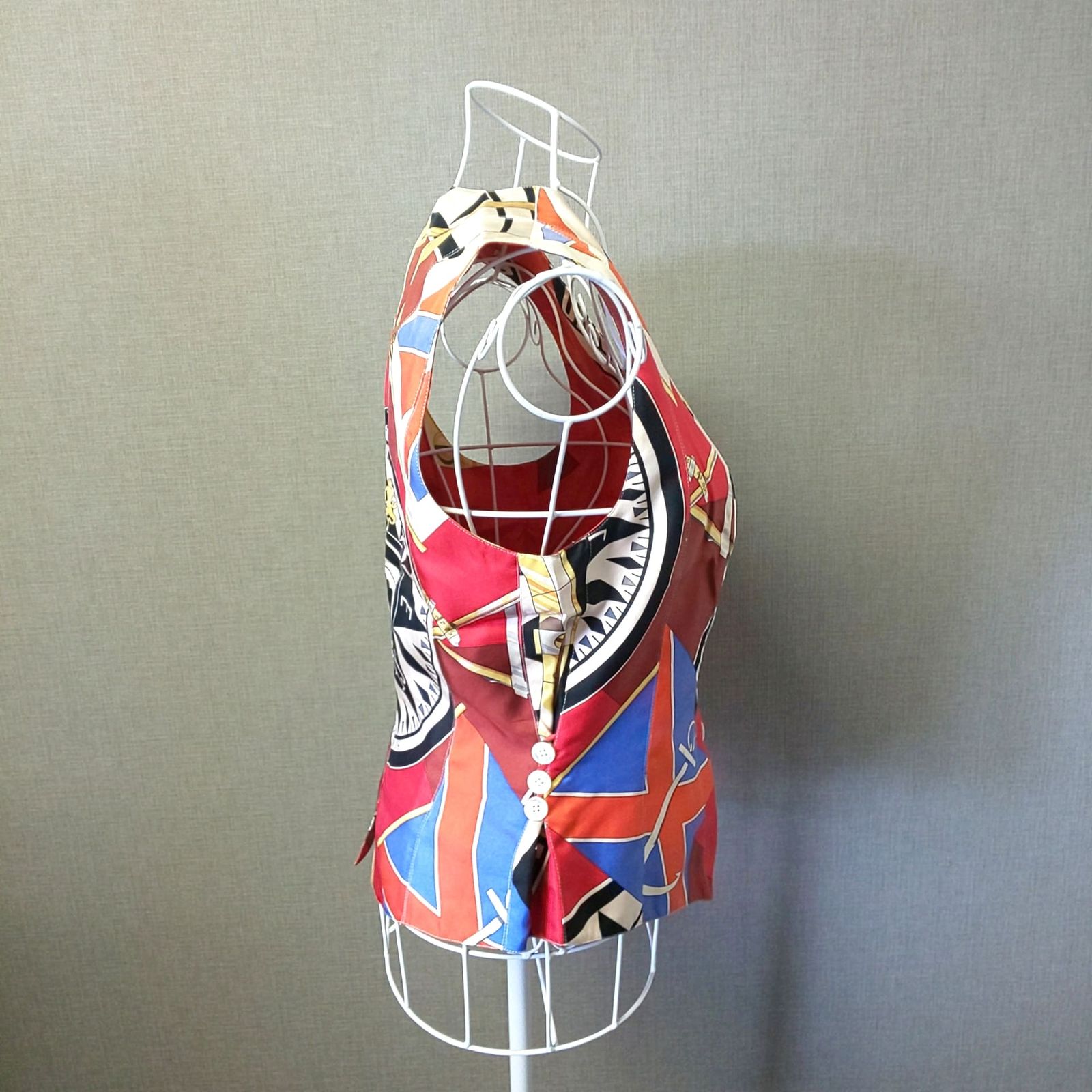 エルメス シルクベスト美品 サイズ38 904A-04 HERMES エルメス