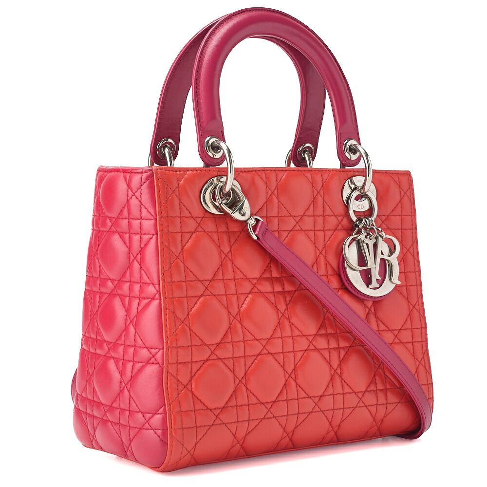 Dior 退け ディオール レディディオール カナージュ 2WAY ハンドバッグ  