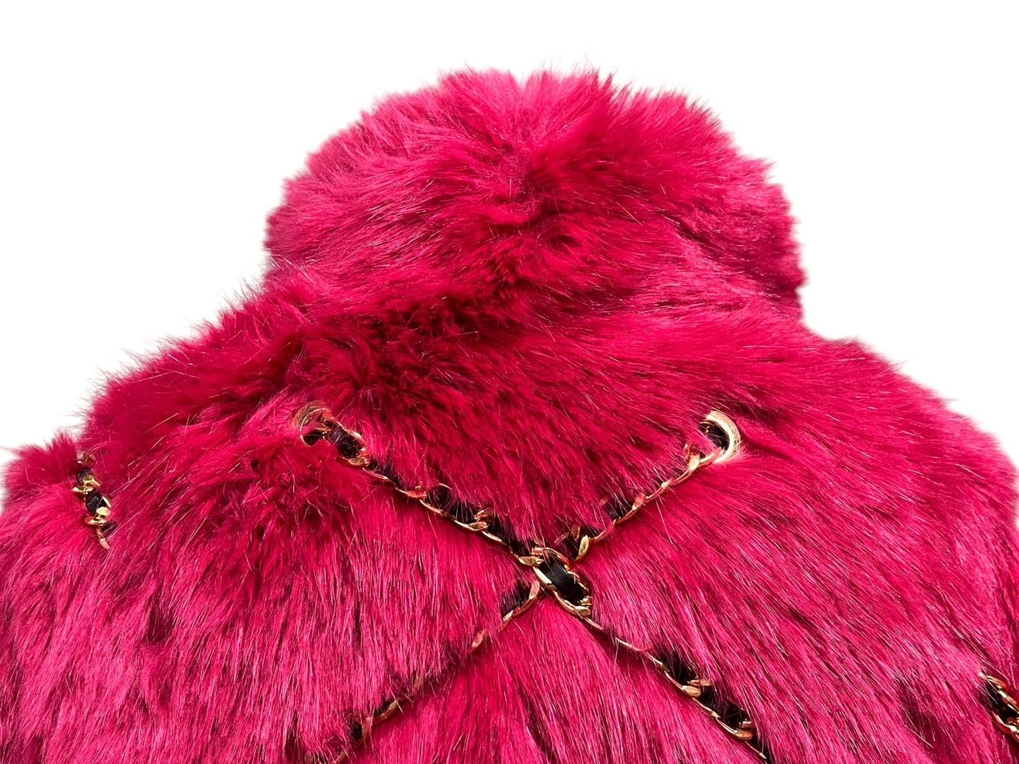 新品未使用 Moschino モスキーノ H&M コラボ ファージャケット コート  