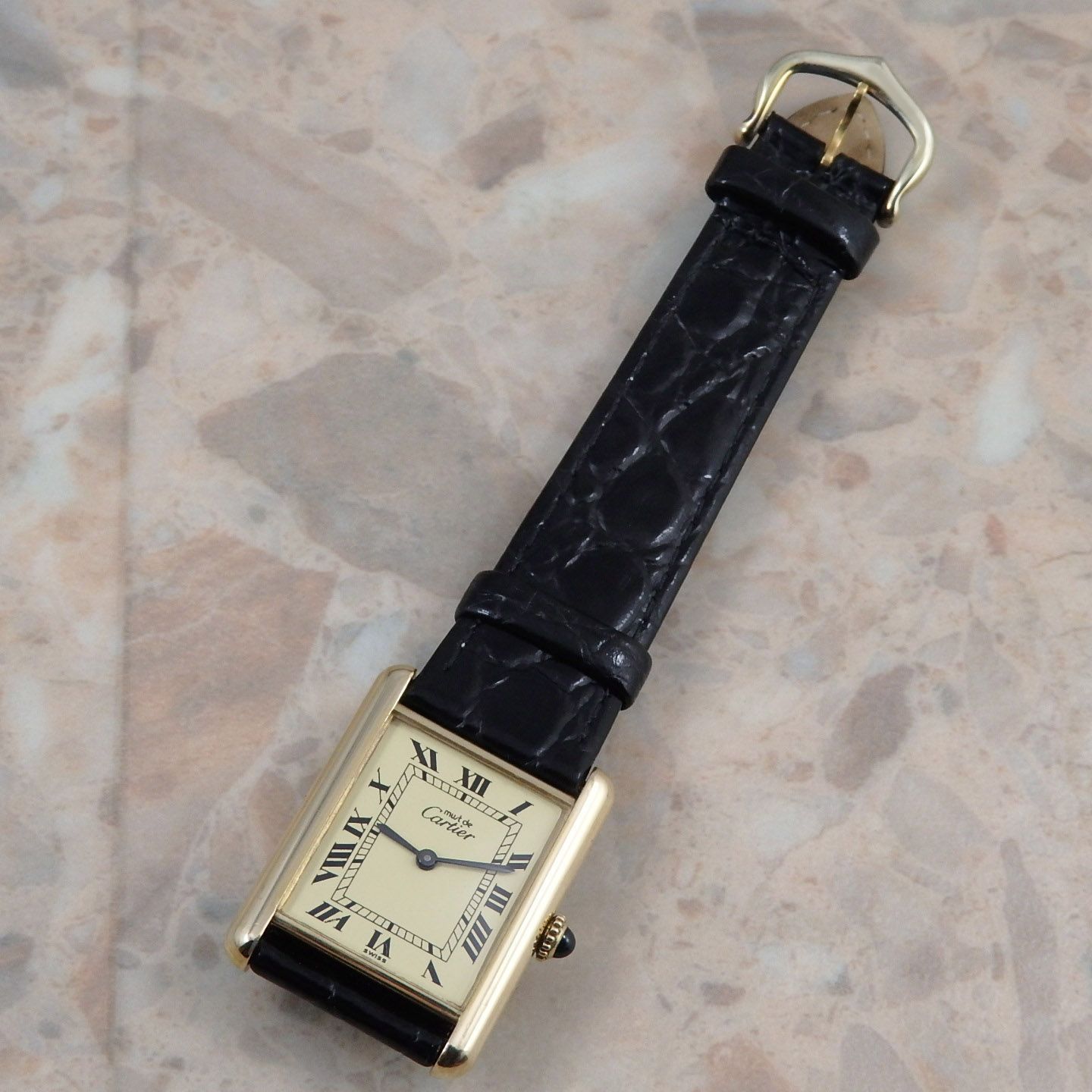 カルティエ マストタンク LM Cartier Tank 手巻き式