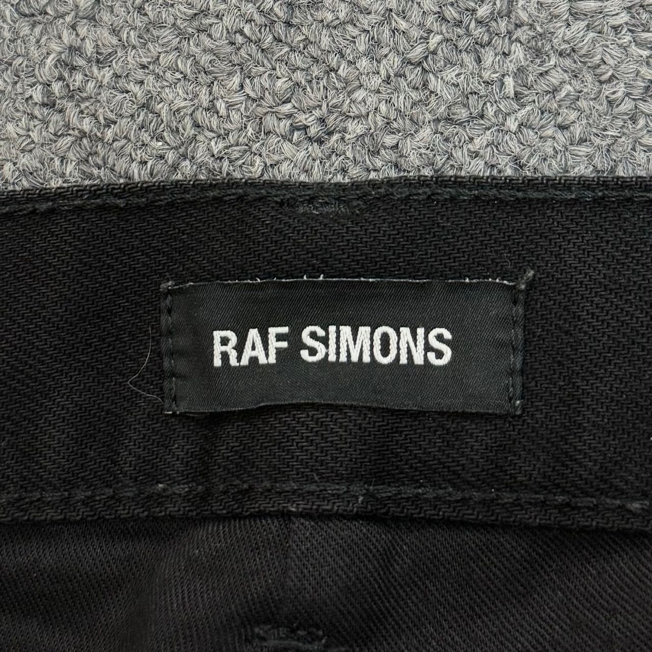 RAF SIMONS 20SS SLIM FIIT DESTROYED DENIM PANTS スリムフィット
