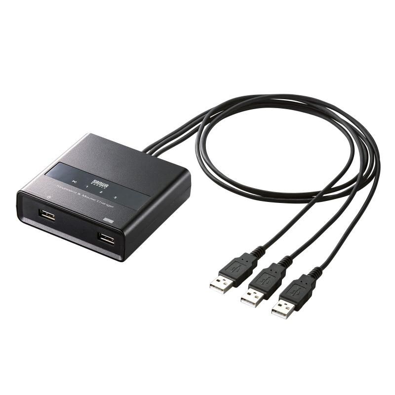 サンワサプライ キーボード マウス用パソコン切替器 3-1 SW-KM3UU