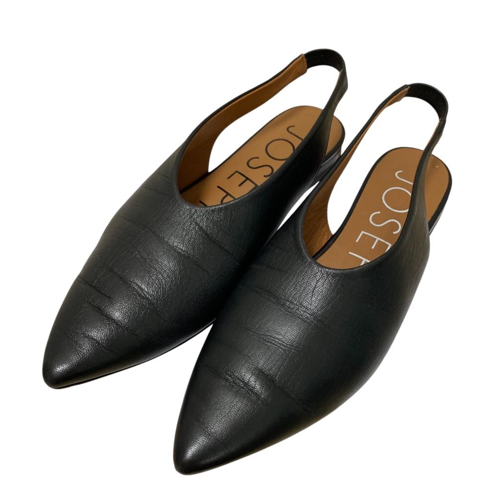 【極美品】JOSEPH ジョゼフ 23.5 パイソンレザーフラットパンプス 極美品】JOSEPH ジョゼフ 23.5 パイソンレザーフラットパンプス