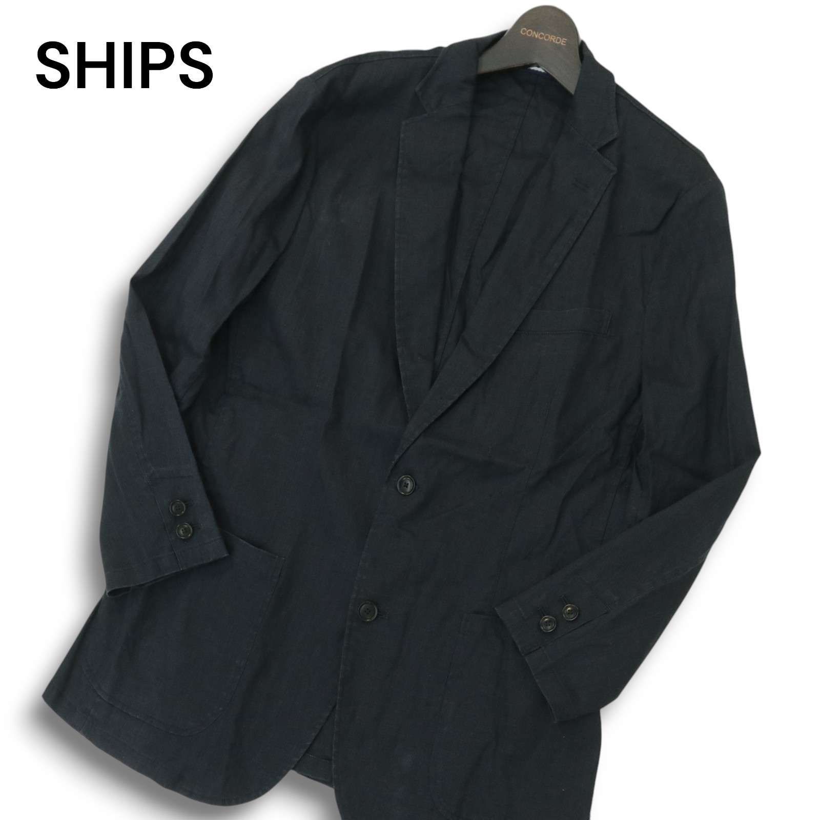 SHIPS シップス 春夏 safilin☆ 麻 リネン ブレンド アンコン 