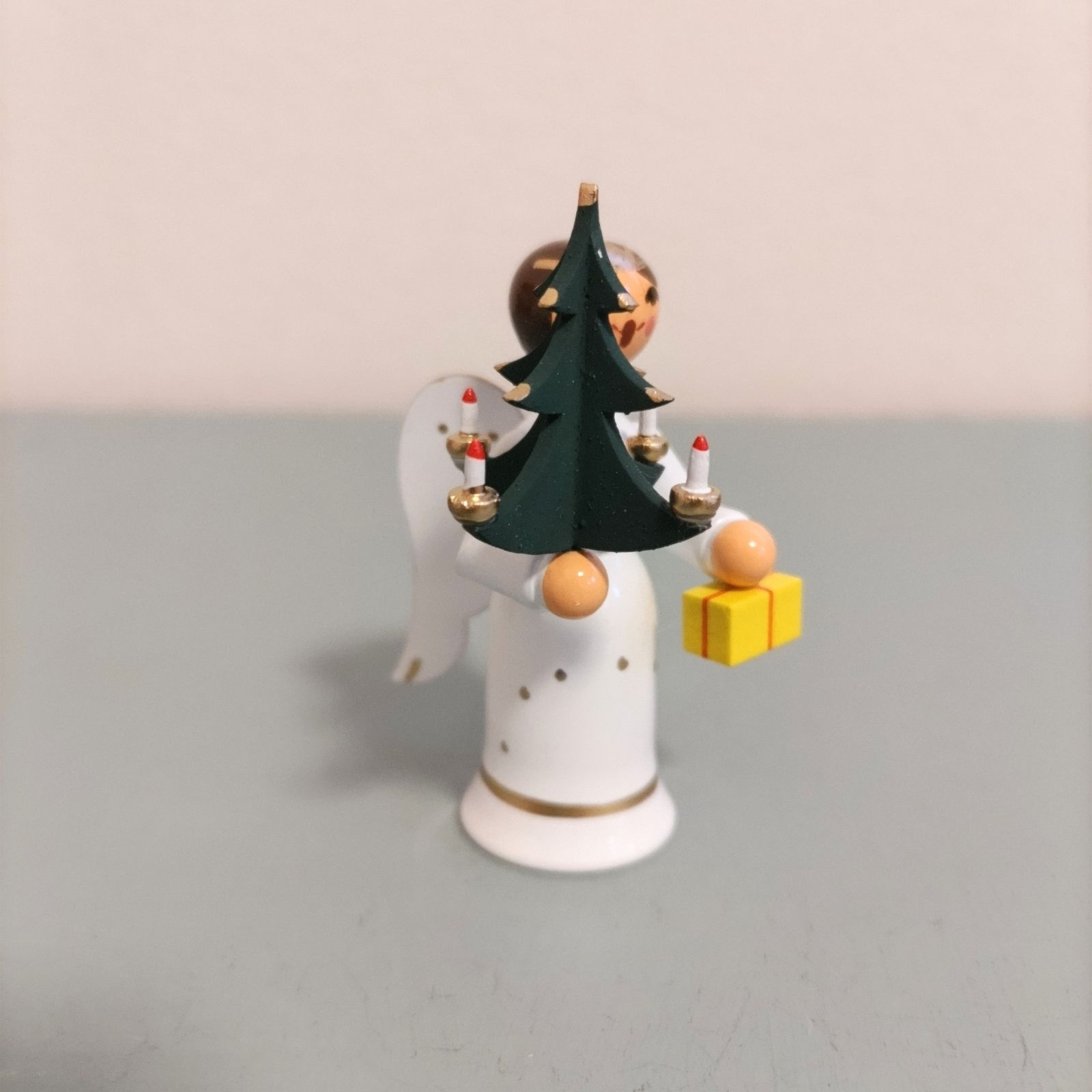 ドイツ工芸品 ミニチュア クリスマスツリーと天使 クリスマス