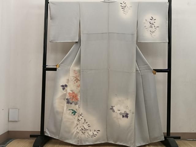 平和屋着物＊夏物 訪問着 絽 流水飛鳥文 暈し染め 正絹 逸品