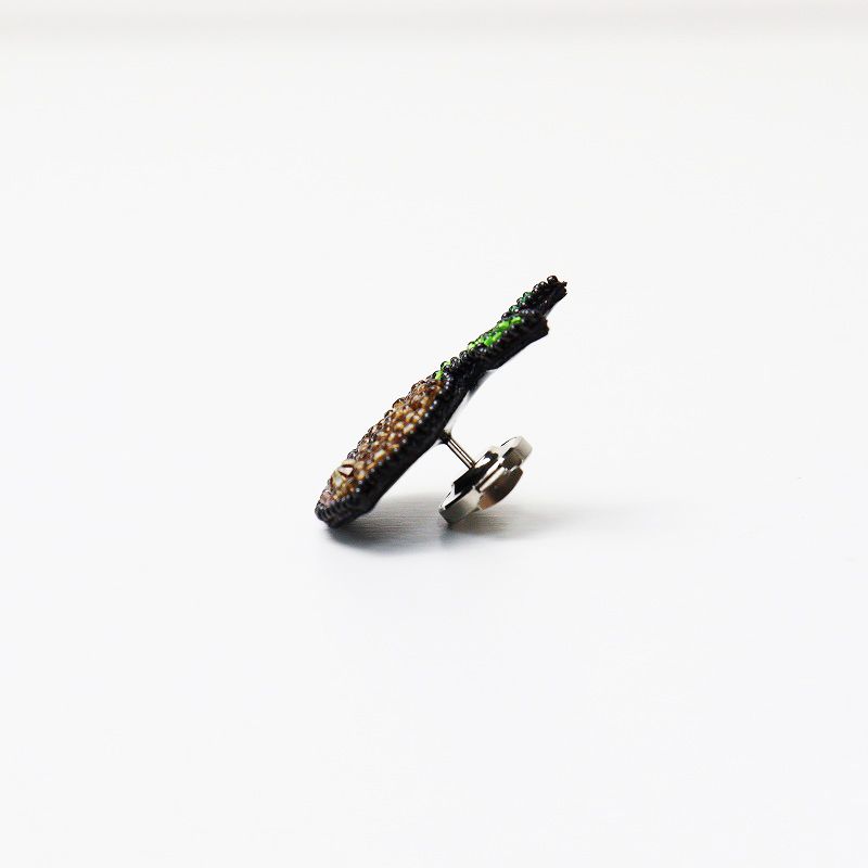 美品 コバヤシモーコ 小林モー子 Moko Kobayashi ヤシの実PIN ブローチ 