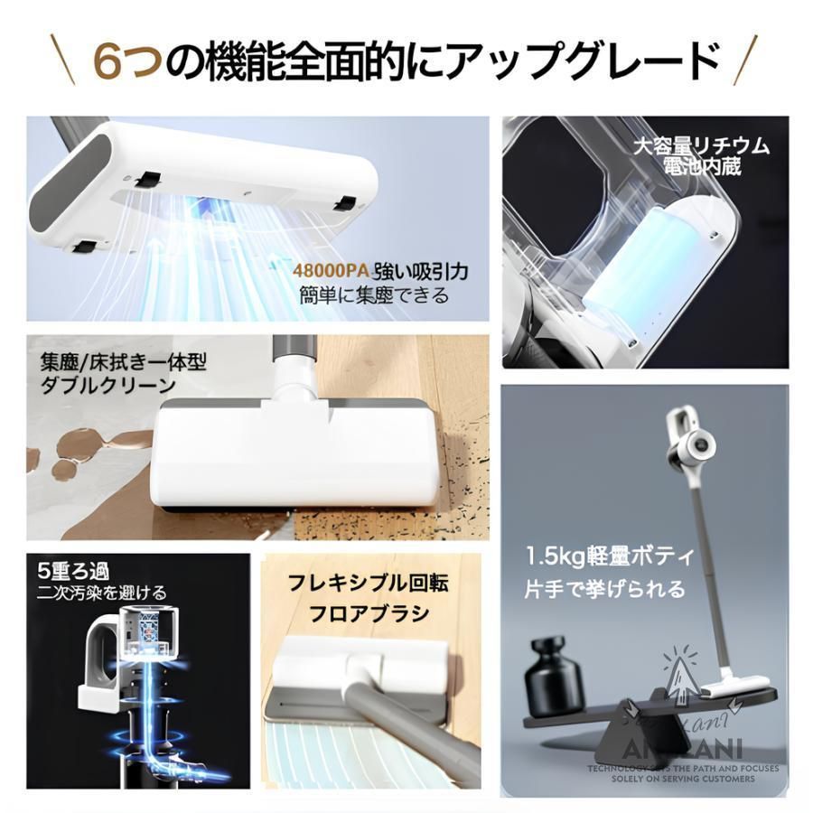 車用 一人暮 省エネ 静音 クリーナー サイクロン式 家庭用 高性能 コードレス掃除機 ブラシレスモーター 充電式 強力吸引 軽量 コードレス
