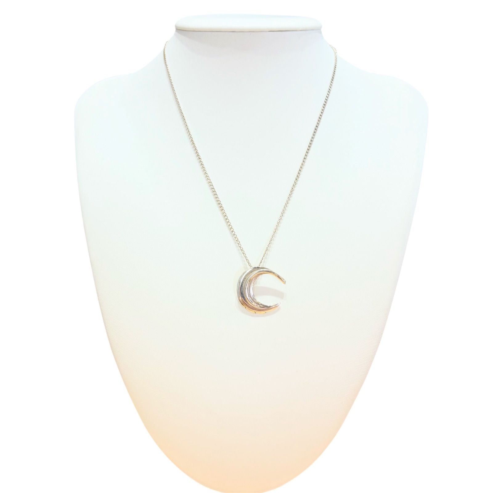 オールドティファニー　三日月　ペンダント　アンジェラカミングス TIFFANY ティファニー ネックレス アンジェラカミング フェザー