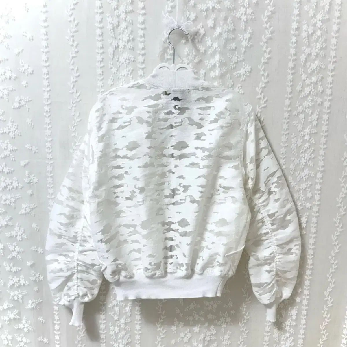 Vivienne Westwood ヴィヴィアン ウエストウッド アングロマニア 白 シルバー シャーリング ジップアップ ブルゾン ジャケット 38