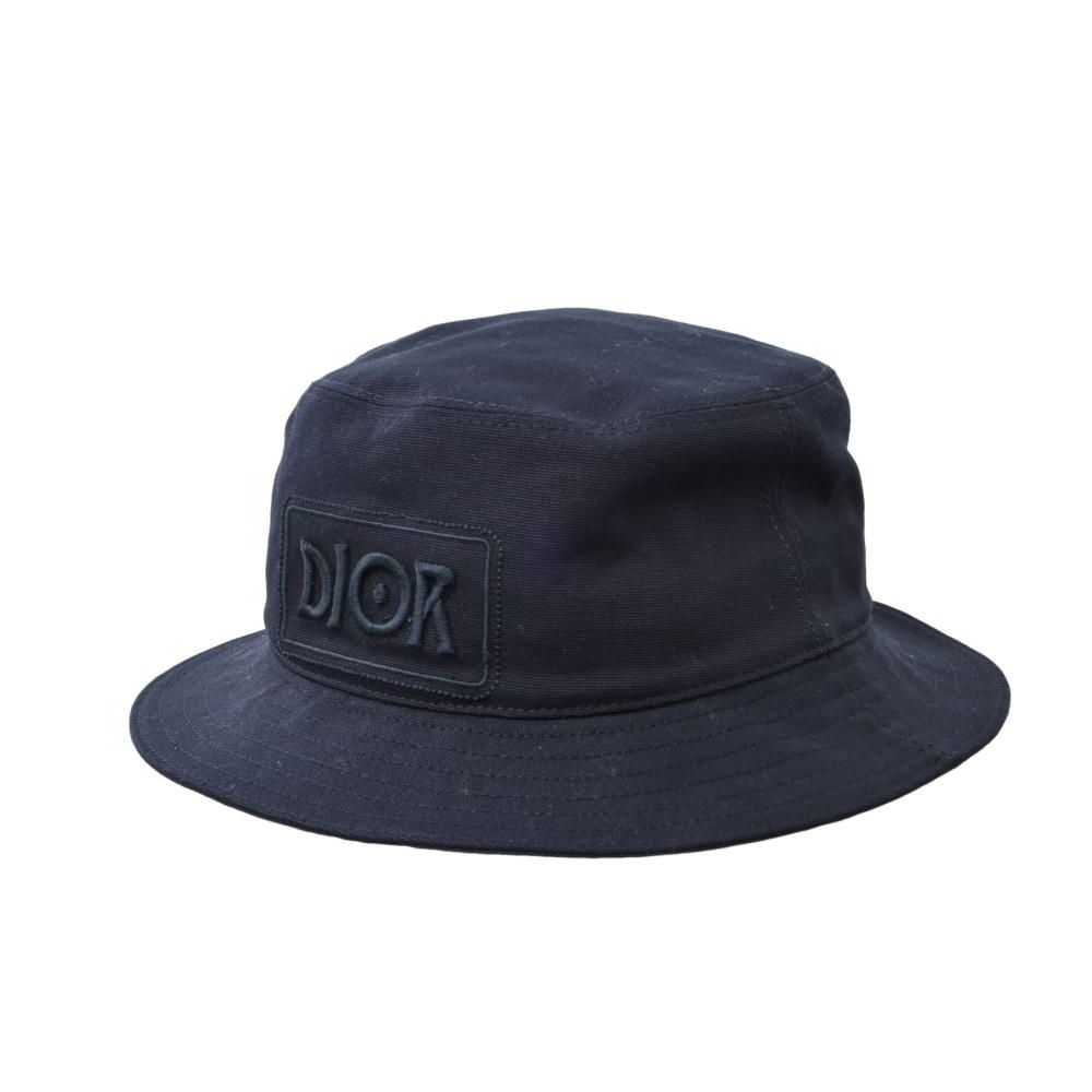 Dior コットン ロゴ バケット ハット