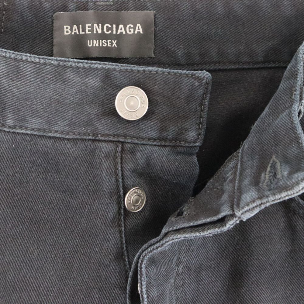 BALENCIAGA (バレンシアガ) 23SS Baggy Pants バギーデニム ワイドシルエットパンツ ブラック 745213 TNW11