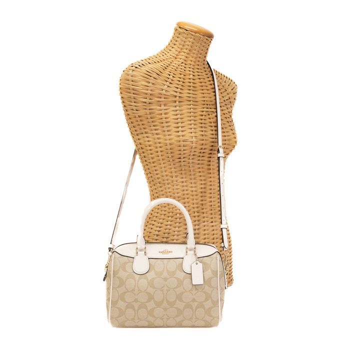 COACH ミニベネットサッチェル ミニボストン白 COACH コーチ バッグ ミニ ベネット サッチェル 2WAYショルダー
