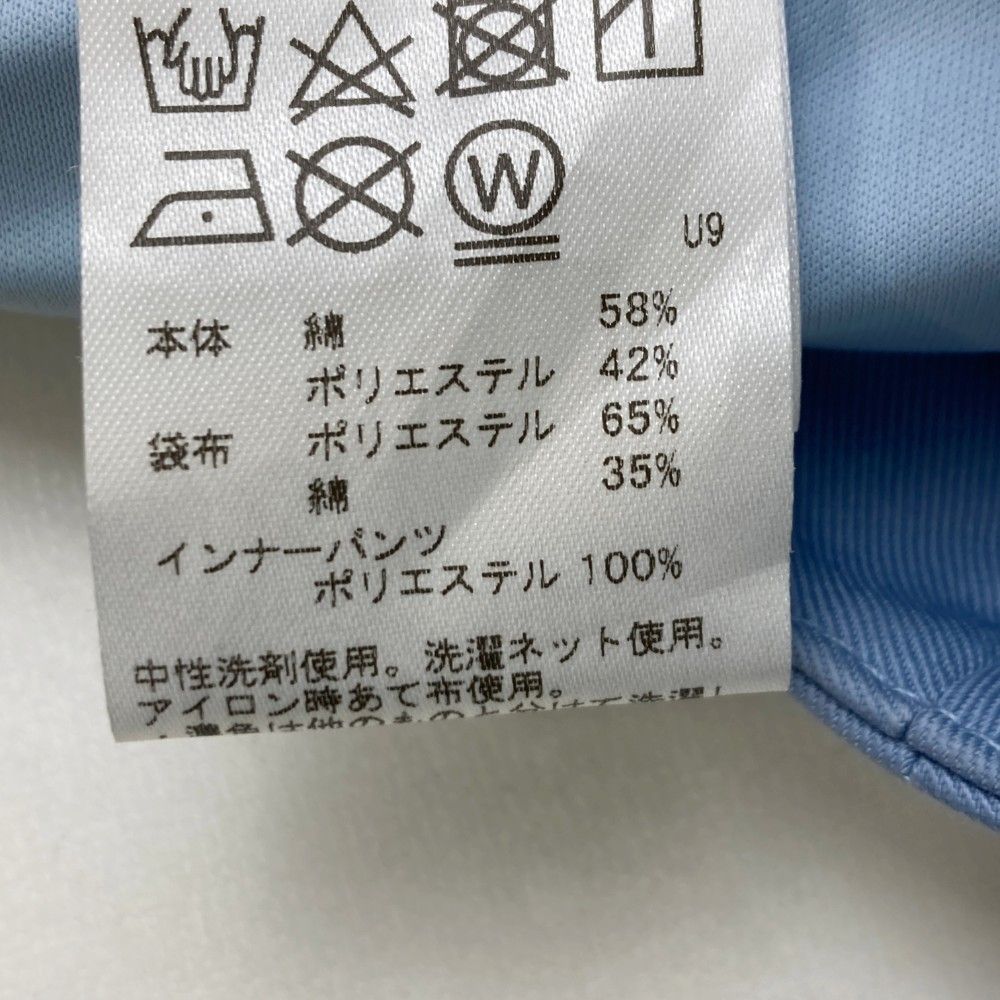 サイズ：2 WAAC ワック インナー付スカート 刺繍 総柄 ブルー系