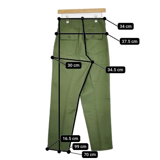 Shinzone BAKER PANTS 34 ベーカー パンツ グリーン レディース  