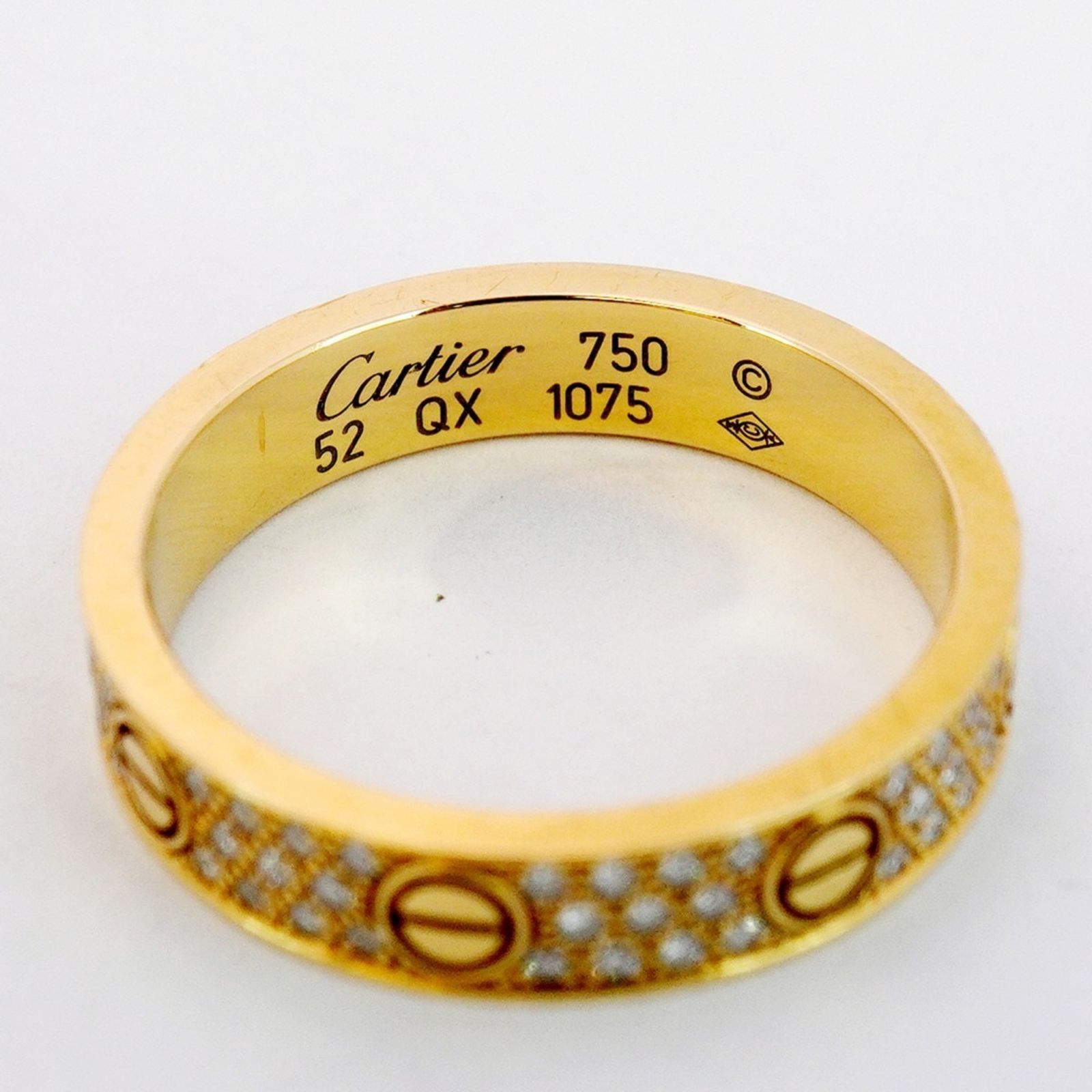 カルティエ(Cartier) カルティエ リング ミニラブ パヴェ 18KYG