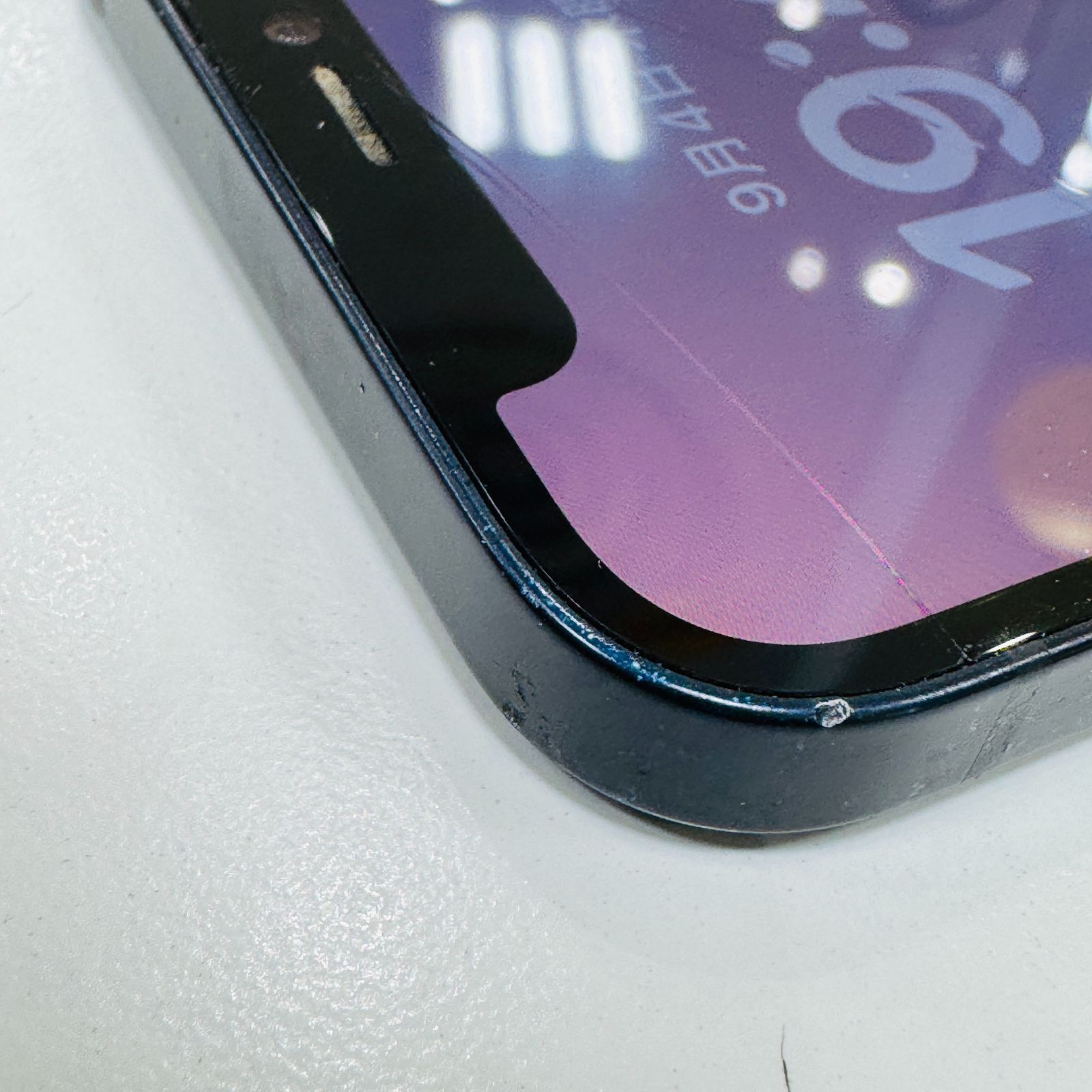 A【訳あり】iPhone12 64GB 人気 ブラック 画面割れあり フェイスロック