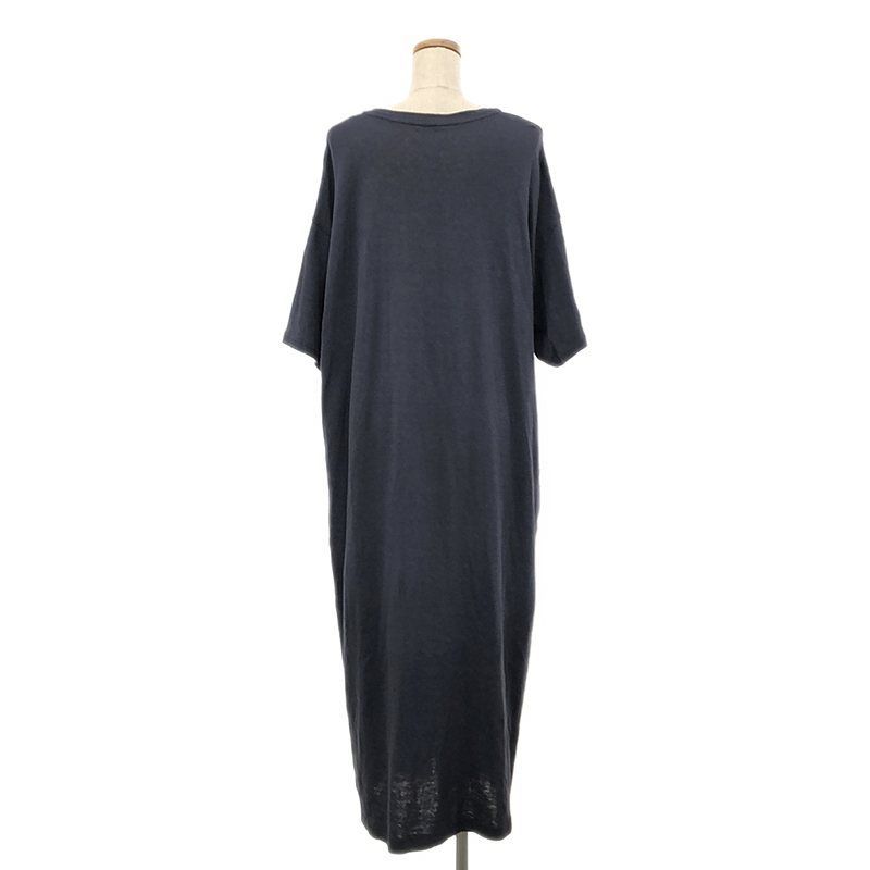 WIRROW / ウィロウ | 2023 | LINEN COTTON CUT&SEWN LONG DRESS ワンピース | 1 | DUSTY  NAVY | レディース - メルカリ