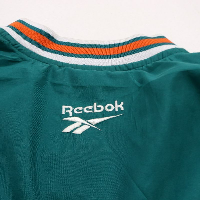 【REEBOK】ナイロンプルオーバー NFL マイアミ・ドルフィンズ XLサイズ Reebok リーボック NFL マイアミ・ドルフィンズ ナイロンプル