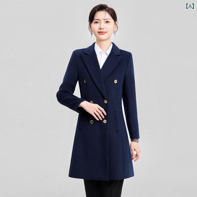 M レディース ファッション 業務 ユニフォーム 制服 コスプレ衣装 メンズ ワークウェア ウール コート ミドル丈 オフィス 通勤ウェア キルティング スリム ウィンドブレーカー