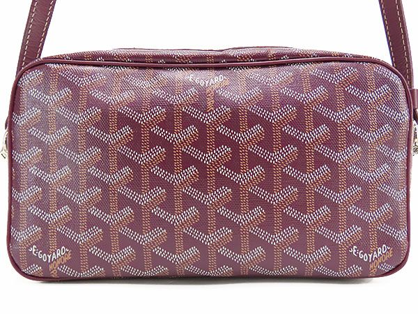 【美品】ゴヤール　GOYARD　カップヴェール PM バッグ　斜め掛け ショルダーバッグ　ポシェット　ポーチ　ボルドー　PVC レザー