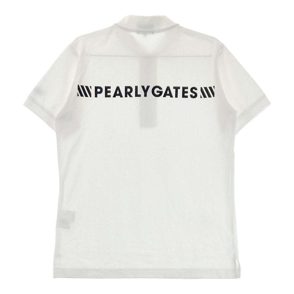 PEARLY GATES ポロシャツ サイズ4 ホワイトパーリーゲイツゴルフ半袖 サイズ：4 PEARLY GATES パーリーゲイツ 半袖ポロシャツ ホワイト系