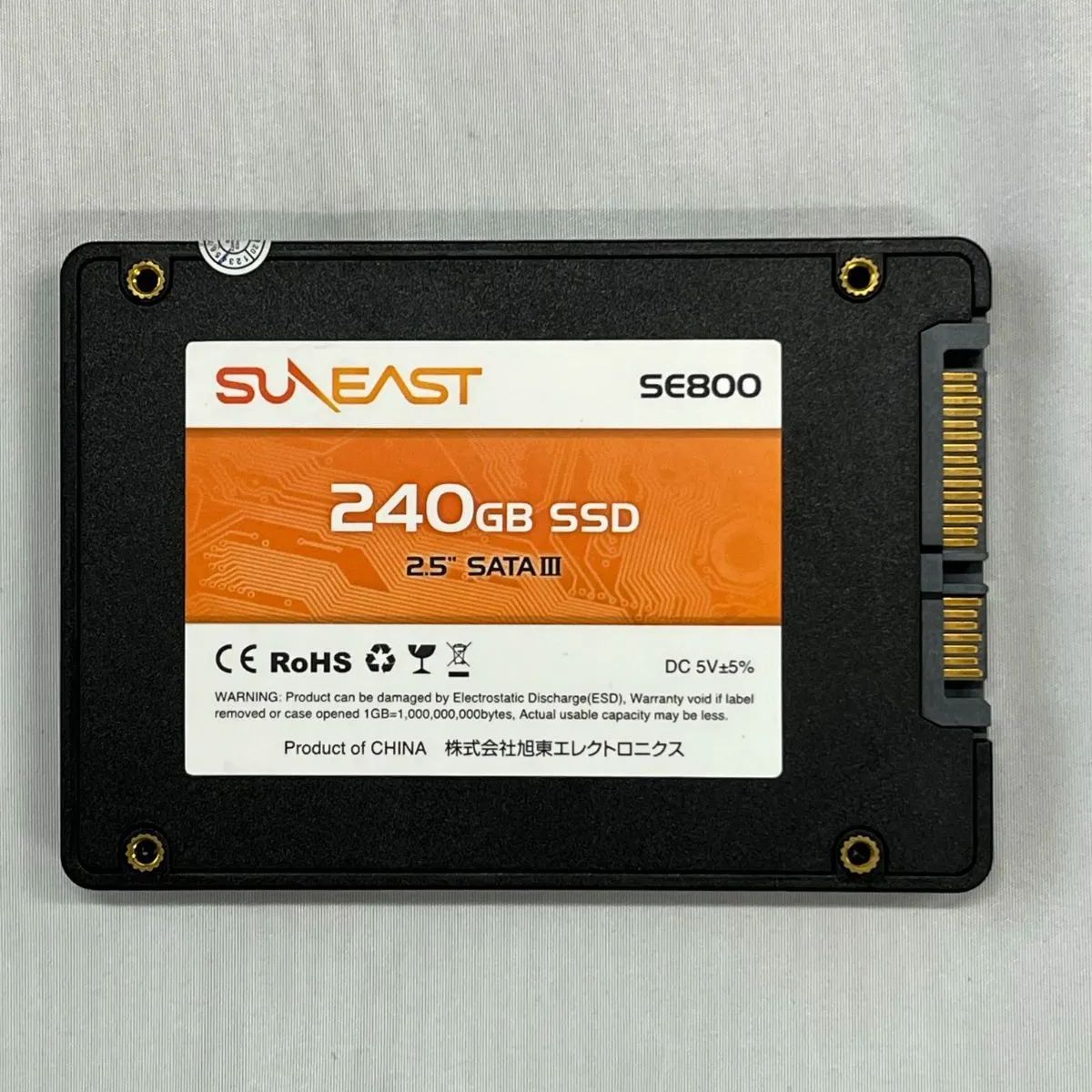 SUNEAST SSD 240GB 内蔵 2.5インチ SATA TLC 3D NAND採用 SATA3 6Gb/s 7mm サンイースト  SE800-240GB 中古 【Z03 - メルカリ