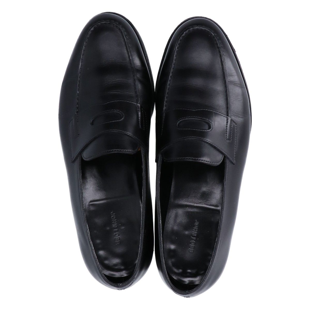 JOHN LOBB ブラックレザー ローファー サイズ7 【公式通販】