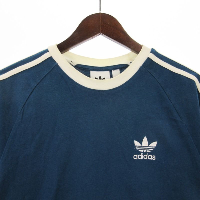 adidas ネイビー ストライプ シャツ adidas tシャツ ジャカード・ストライプ・ジャージー JCQUARD