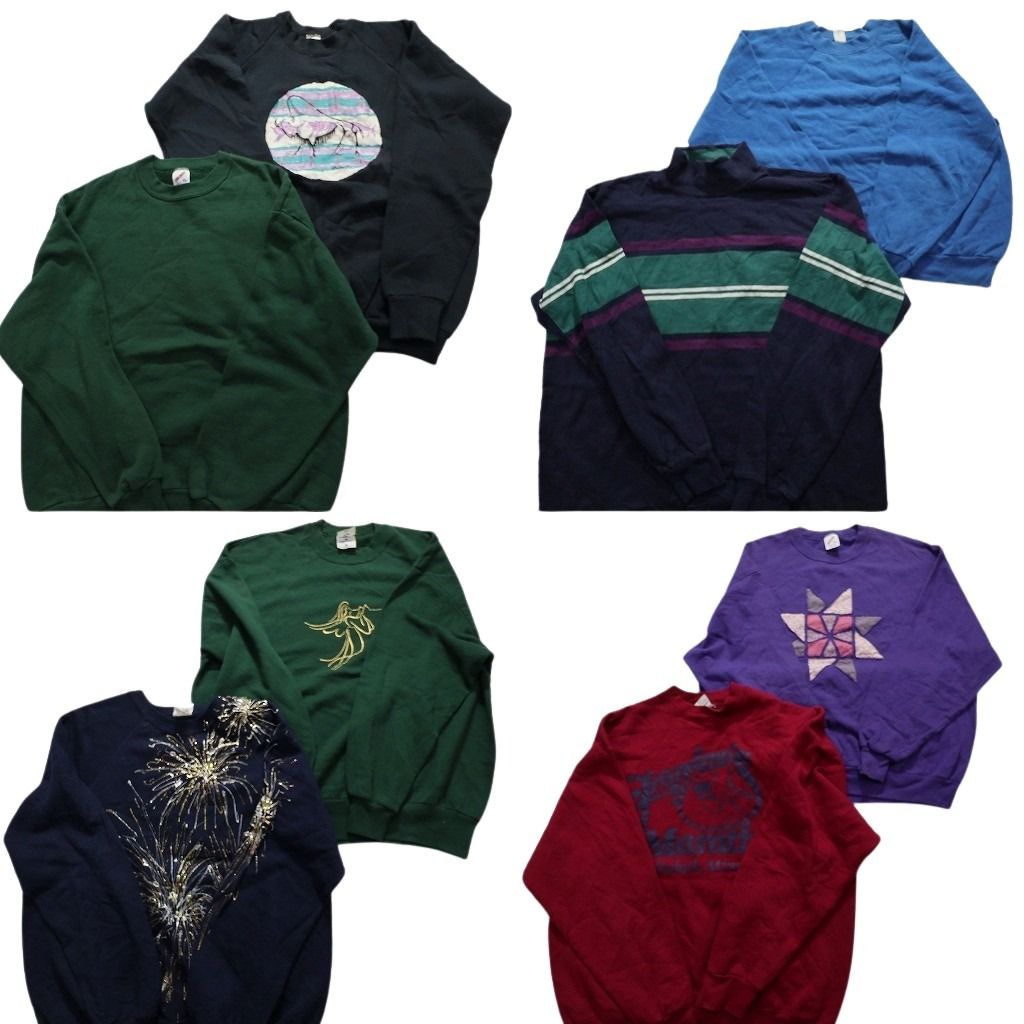 usa古着　スウェット　トレーナー　まとめ売り　5点　Mサイズ 古着 70-80s USA製 TULTEX 「WIDENER」 カレッジ ラグラン