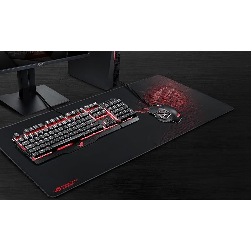 ASUS 超大型のワイド設計にどこまでも滑らかな表面を持つ究極のゲーミングマウスパッド NC01-1A 2zzhgl6 Amazon.co.jp: ASUS 超大型のワイド設計にどこまでも滑らかな