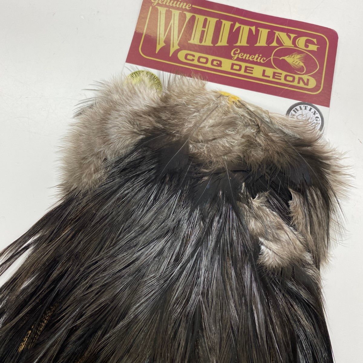 §§WHITING マーベリック コックデレオン  シルバーサドル ブラック ドライフライケープ WHITING マーベリック コックデレオン シルバーサドル ブラック