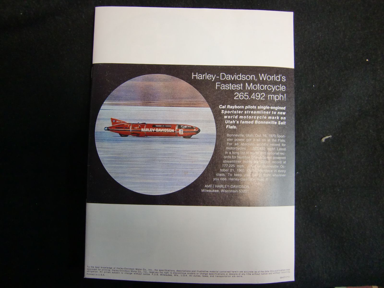 84401.ハーレーダビッドソン1948年モーターサイクルアクセサリー