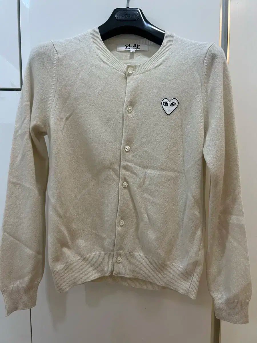 23fw COMME des GARCONS コム デ ギャルソン アイボリーカーディガン M ほぼ