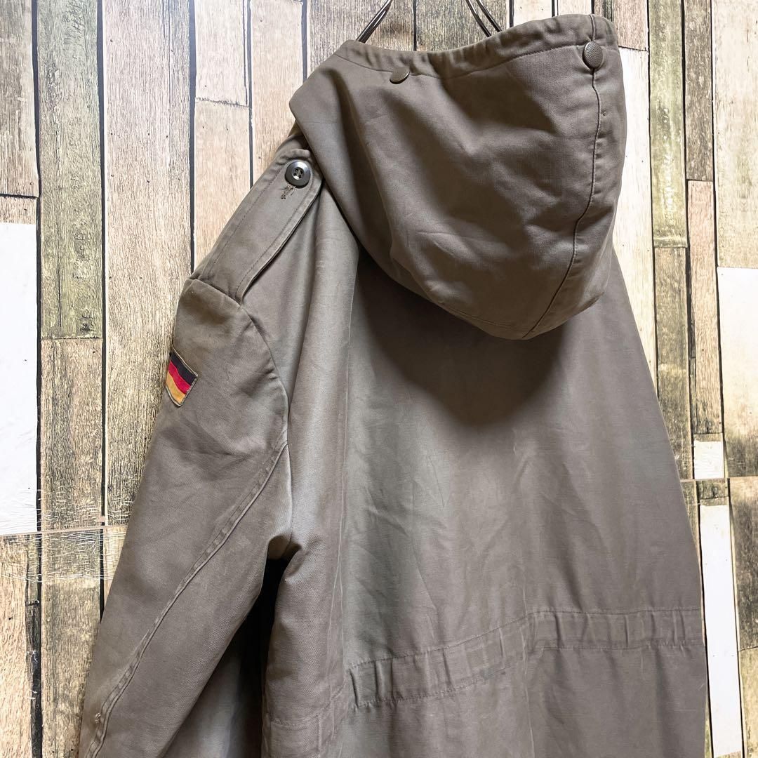 80年代当時物》ドイツ軍 緑☆モッズコート L 8415-12-156-5720 刺繍