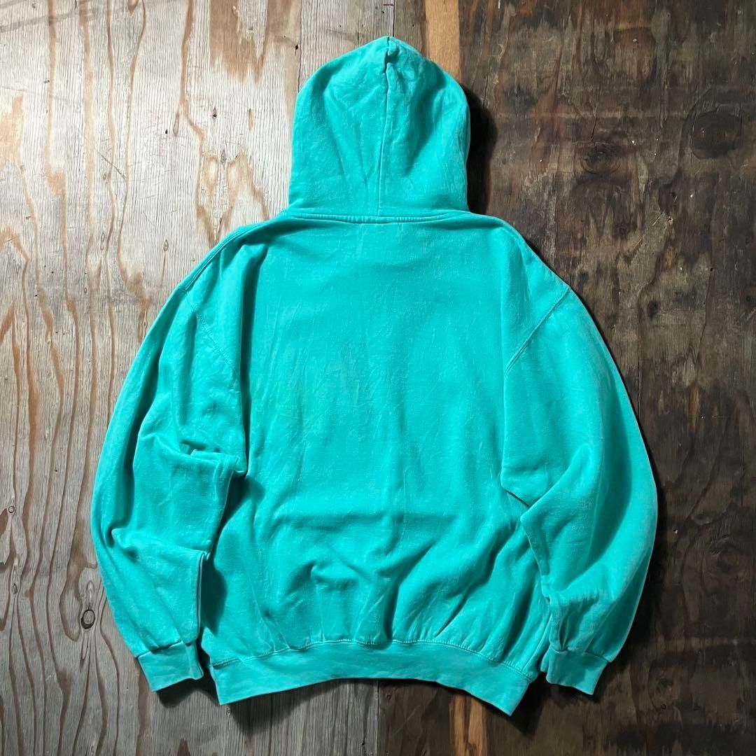 90s〜00sヴィンテージモデル日本製 Wallabiesパーカー 古着 90s USA製 LL Bean × Russell Wネーム 無地 ソリッド