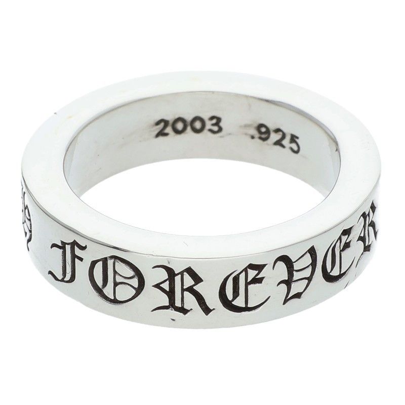 クロムハーツ 6mm SPACER FOREVER 6mmスペーサーフォーエバー シルバーリング メンズ 18号