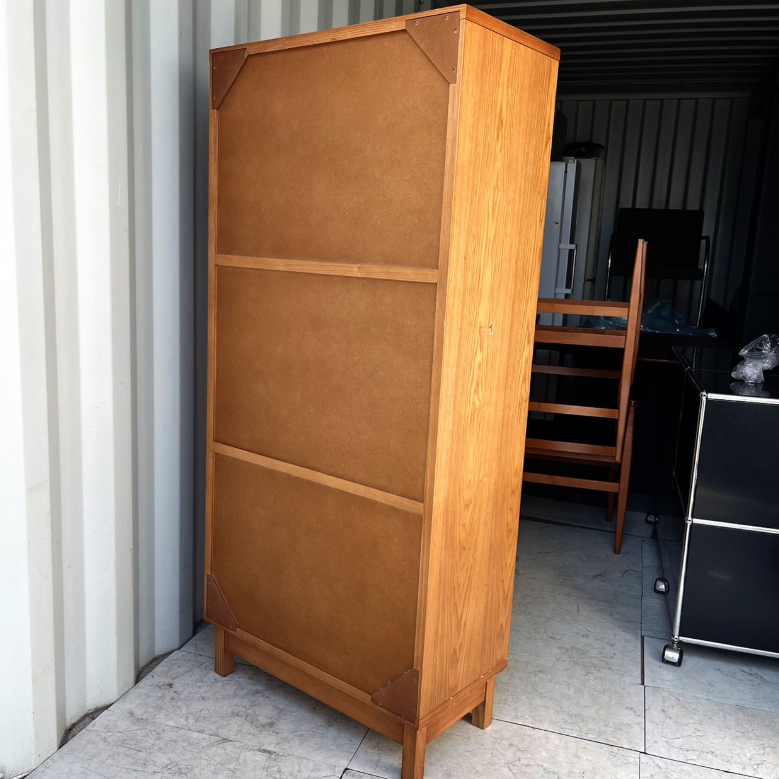 取付無料！フランフラン アコルド タモ材ブックシェルフ ブラック