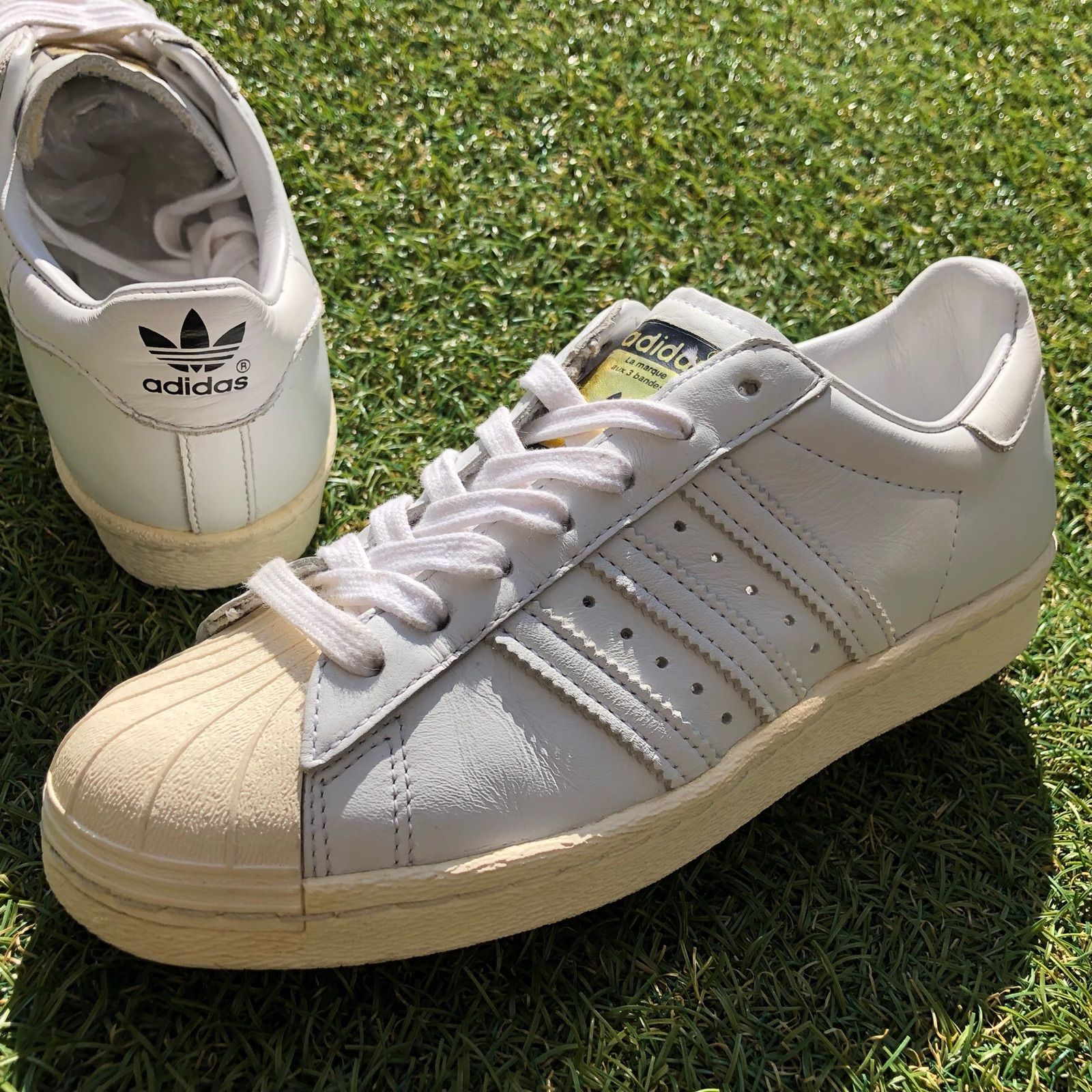 美品23adidas SS80s VIN DLXアディダススーパースターC438 - スニーカー