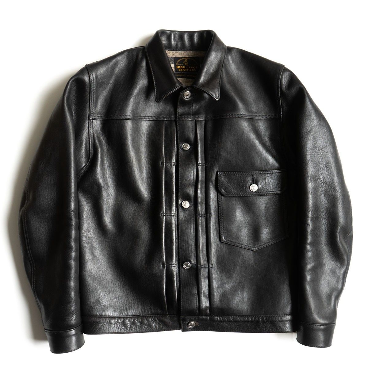 BEST ALE ホースハイド　レザー　ジャケット　シングル　３６　M ☆ホースハイドレザー シングルライダースジャケット