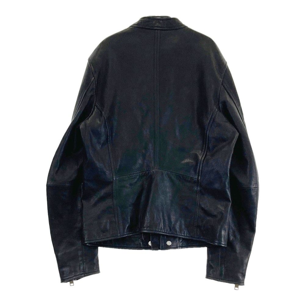 DIESEL ブラック シングルライダースジャケット DIESEL｜メンズ レザージャケット シングル ライダース