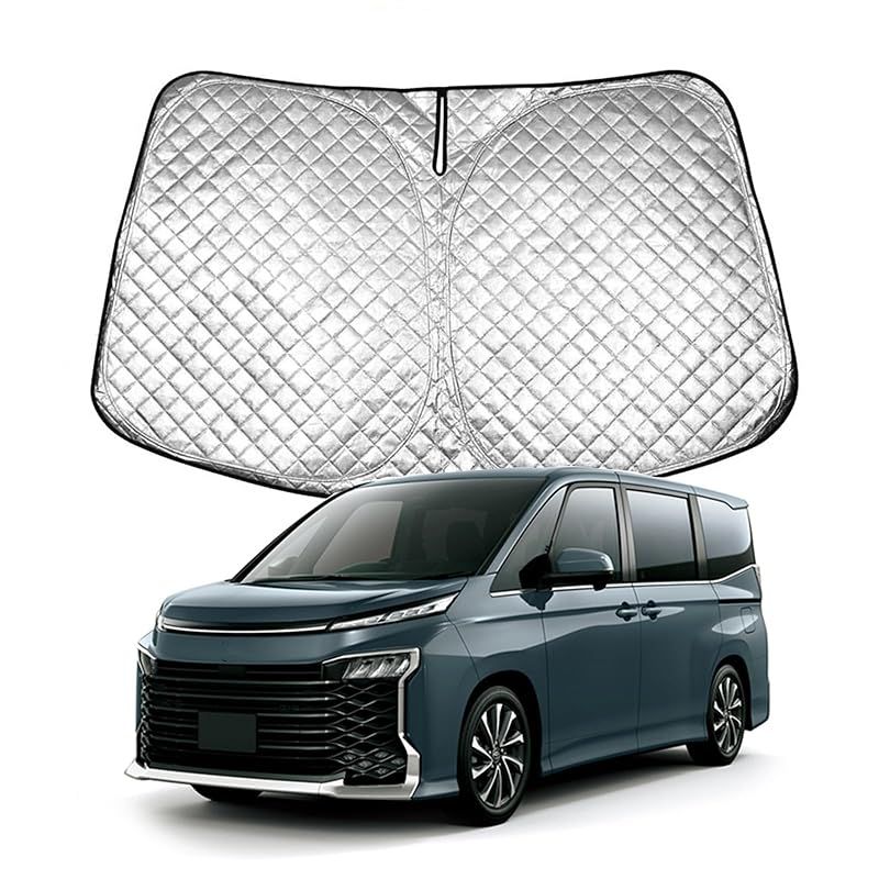 ｓｏｌａａｙ サンシェード 車 フロント ヴォクシー ノア 90系 サンシェード 遮光断熱 フロントサンシェード 日焼け防止 収納袋付き 車用サンシェード 折り畳み式 サンシェード フロントガ