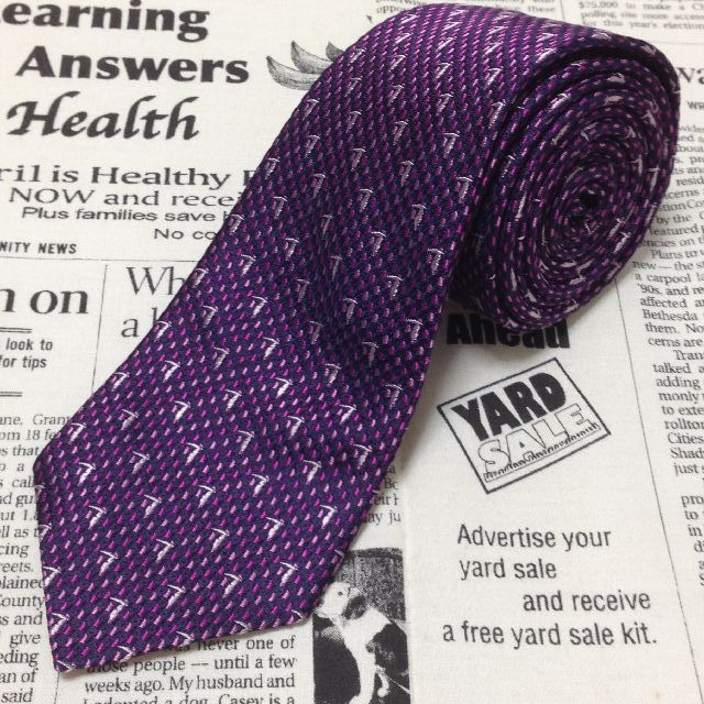 トラサルディ TRUSSARDI 微光沢 ネクタイ イタリア製 シルク パターン柄 ミックス H-006828 ゆうパケット