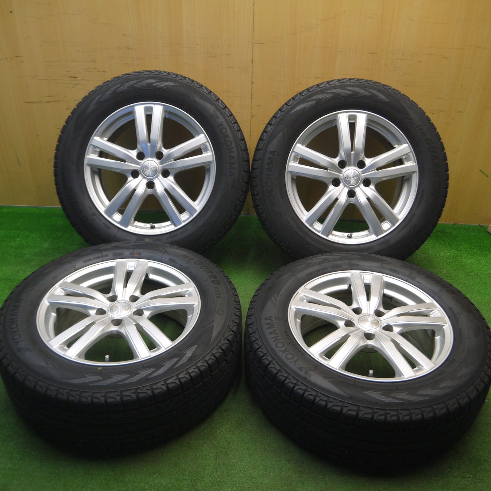 [送料無料] バリ溝！22年！キレイ！9分スタッドレス 225/65R17 ヨコハマ アイスガード G075 DUFACT デュファクト 17インチ PCD114.3/5H5012801Hス