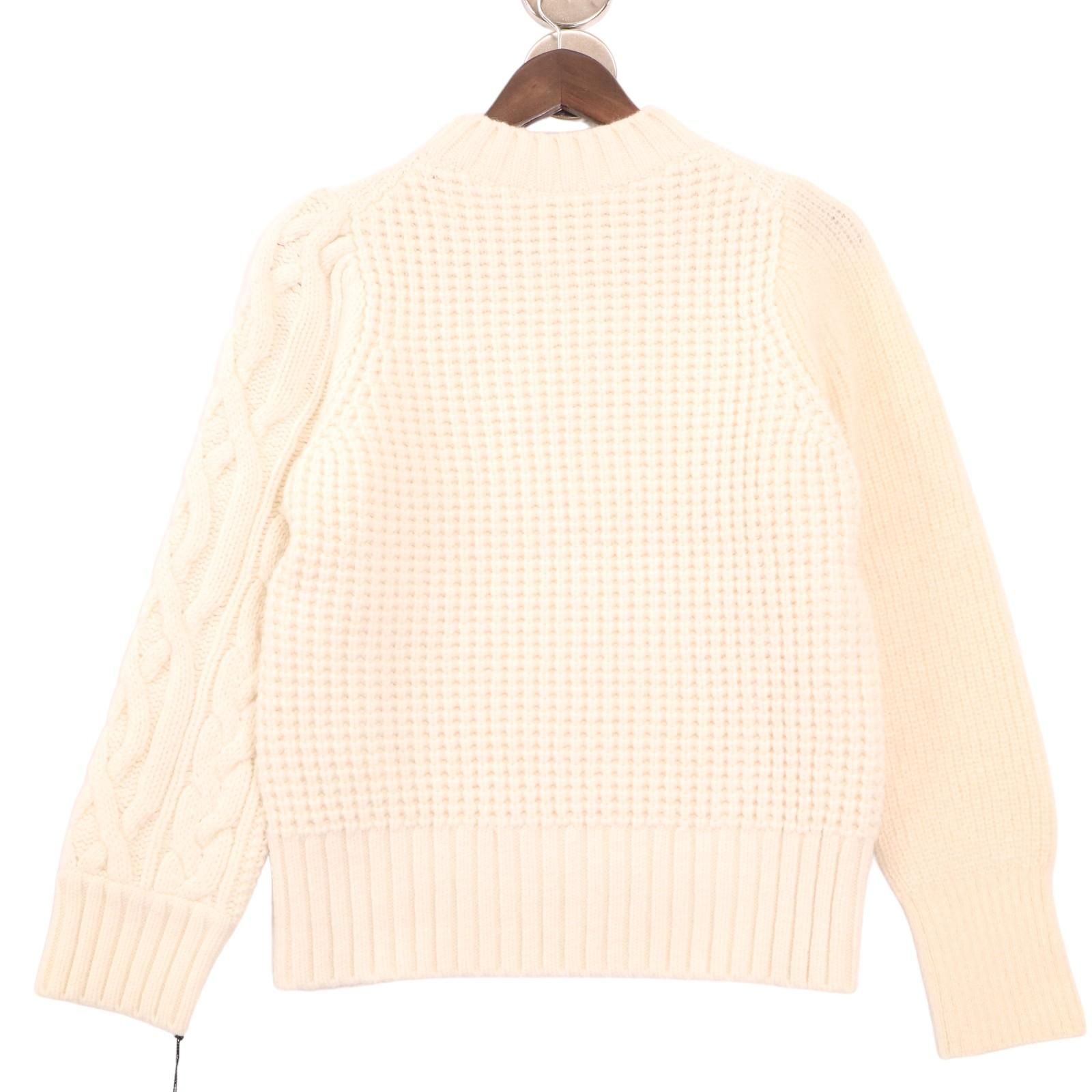 sacai サカイ 23年製 オフホワイト ウール モヘアニット プルオーバー 23-06851 Wool Mohair Knit Pullover  2 - メルカリ