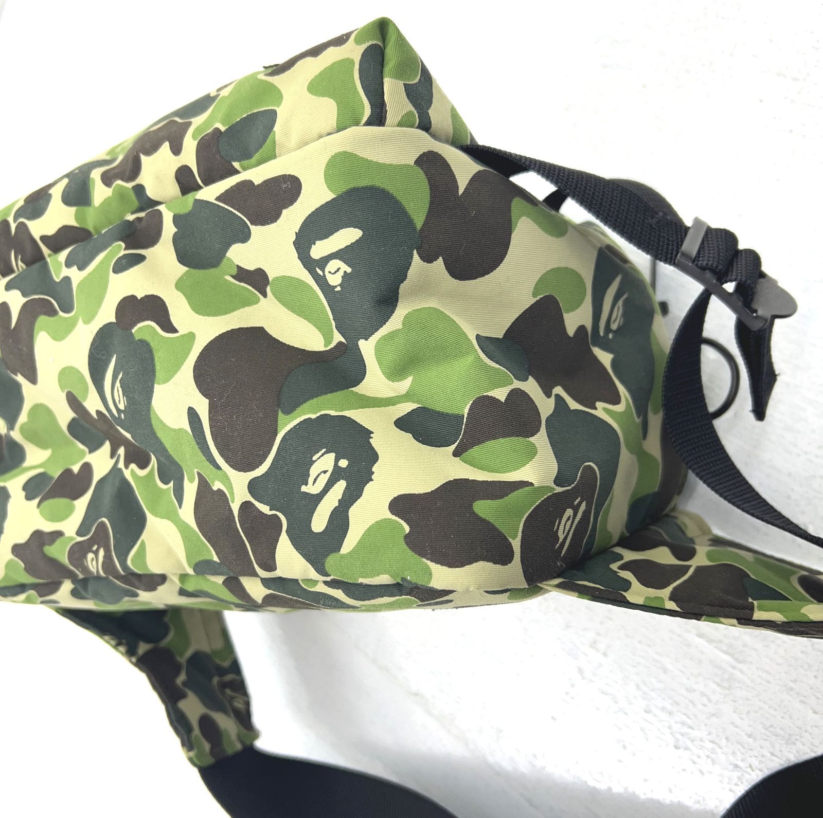 盛岡79-0046】A BATHING APE × PORTER BAPE ウエストバッグ カモフラ柄