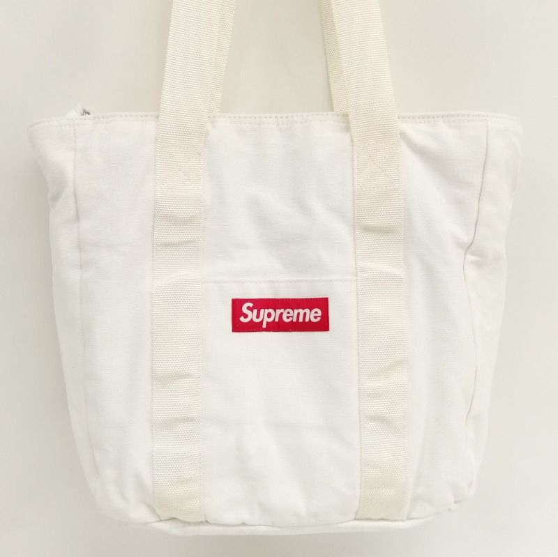 シュプリーム SUPREME 20AW Canvas Tote Bag キャンバス トート バッグ ボックスロゴ ホワイト - メルカリ