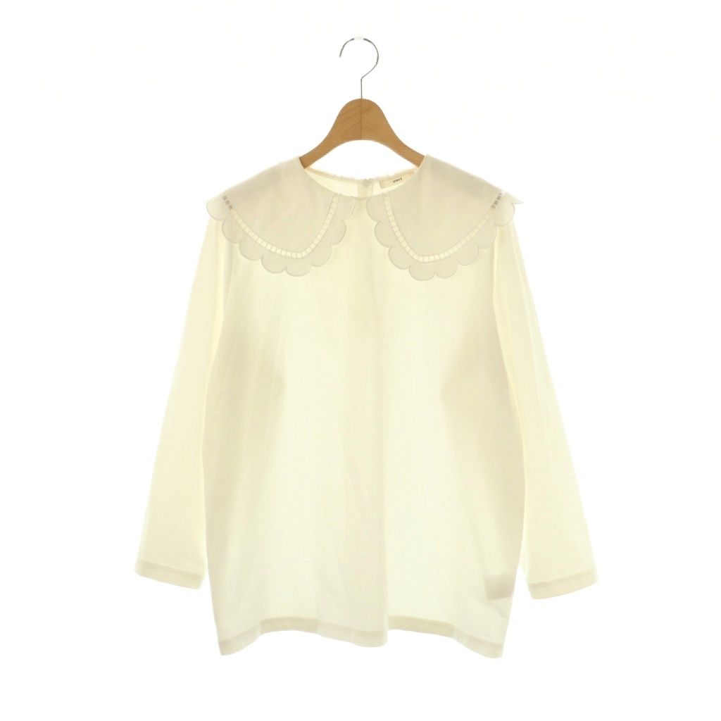 yori スカラップカラーカットソー yori(ヨリ)の「スカラップカラーカットソー【2021SP】2月上旬