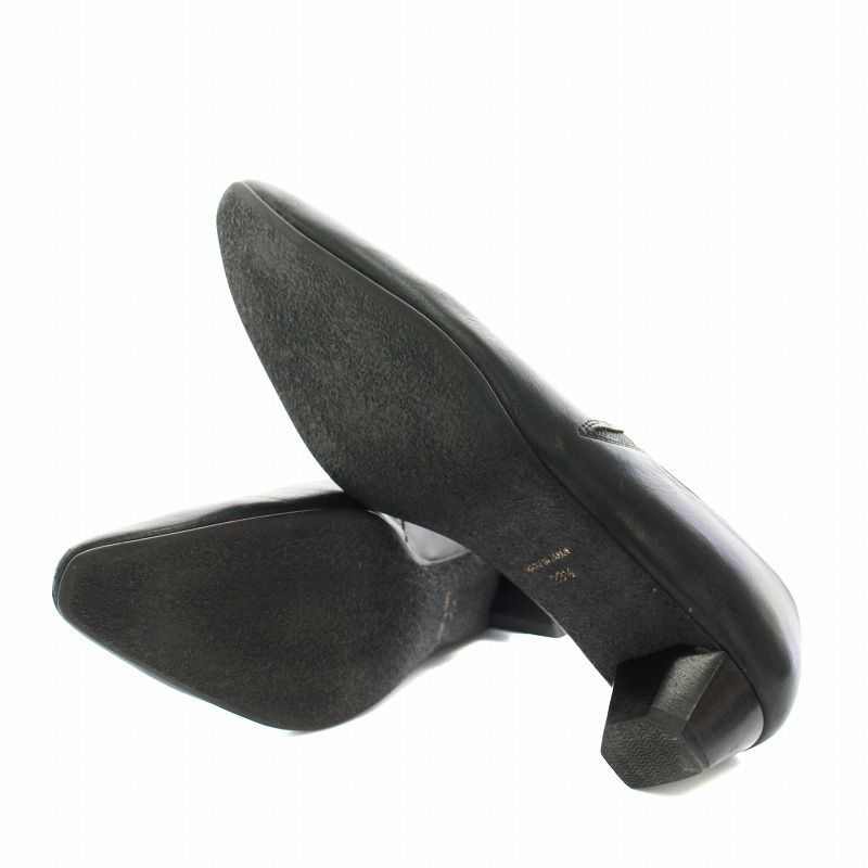 【新品】cavacava 23cm 黒パンプス パンプス ヒール サヴァサヴァ cava cava パンプス スクエアトゥ チャンキー